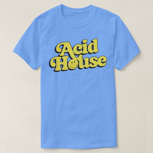 Acid House 80s Music Fan T-Shirt (Design Front)