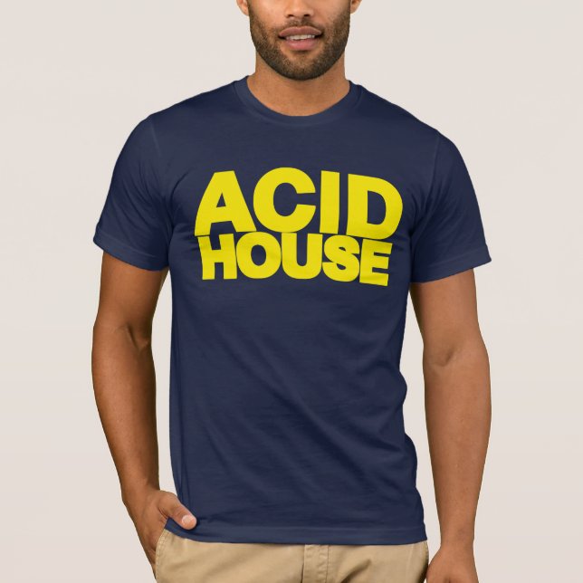 ACID HOUSE Yellow T-Shirt (Front)