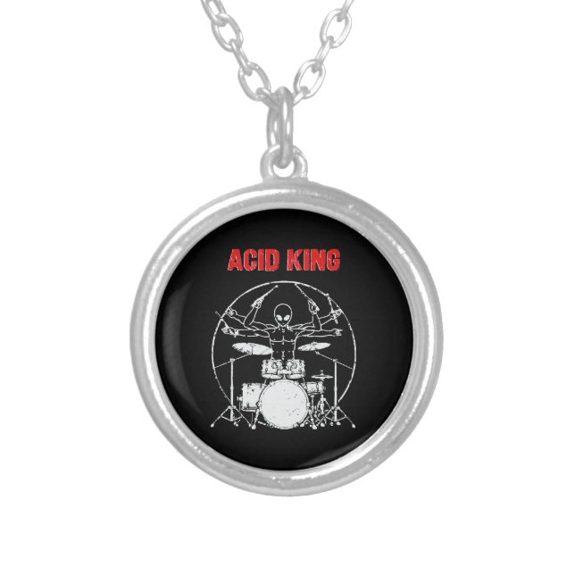 Acid King Silver Plated Necklace (Front)
