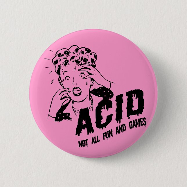 Acid Pinback Button (Front)
