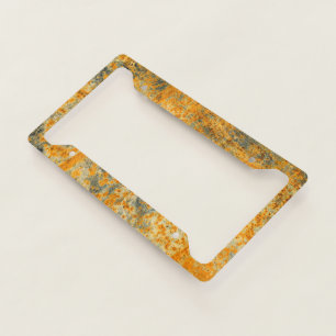 acid rust pathways license plate frame