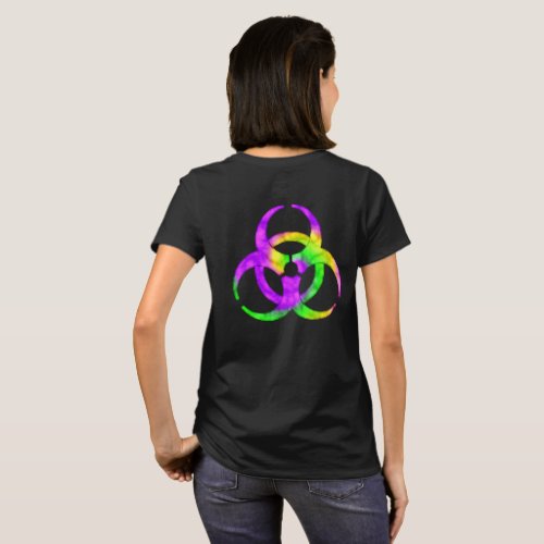 Acid Spiral Biohazard Symbol Shirt backprint