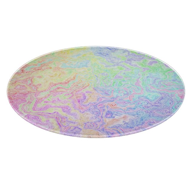 Acid Trip Swirls Cutting Board (Corner)