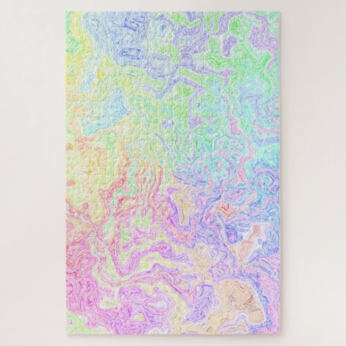 Acid Trip Swirls Jigsaw Puzzle