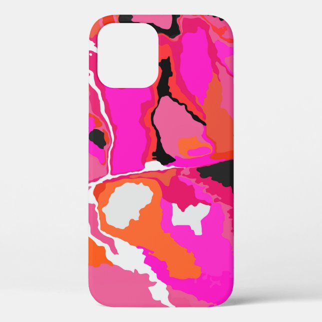 Acid Vivid Digital Psychedelic Bright Background.  Case-Mate iPhone Case (Back)