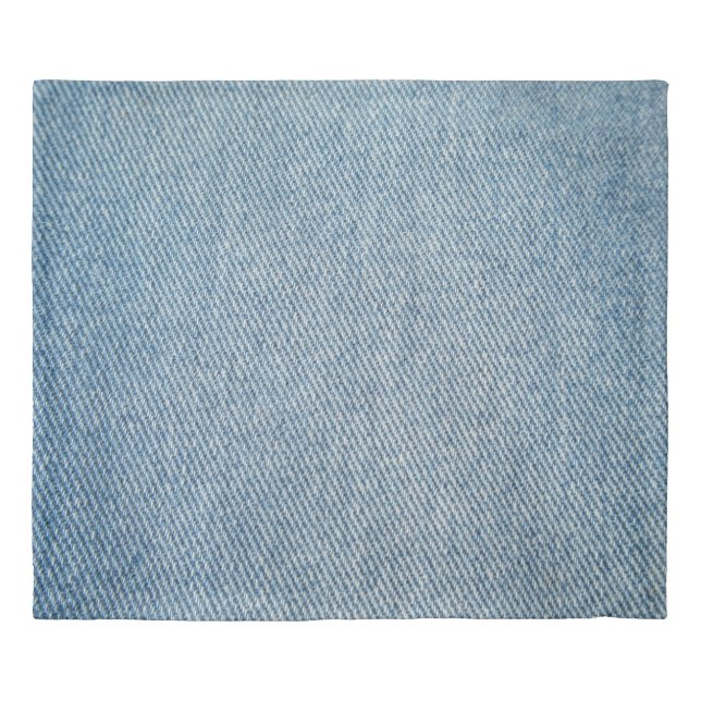Acid wash blue jeans, denim texture. duvet cover (Front)