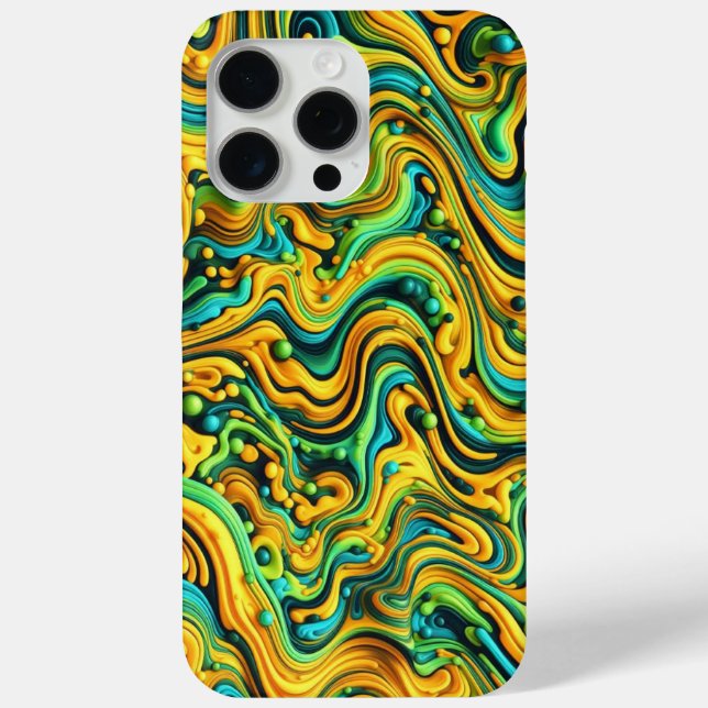 Acid Wave Camo, trippy design, camouflage pattern Case-Mate iPhone Case (Back)