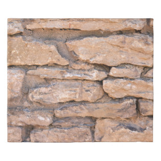 Acient brick wall. Grunge brick wall background. B Duvet Cover