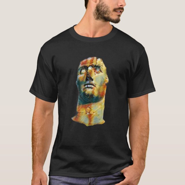 Acient Italy Roman Statue Abstract Teacher 98 T-Shirt (Front)
