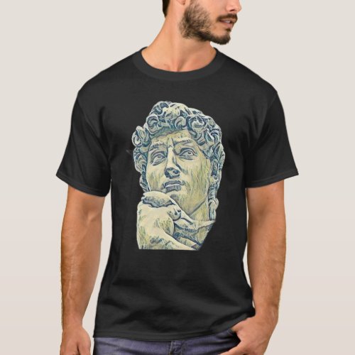 Acient Italy Roman Statue Abstract Teacher T_Shirt
