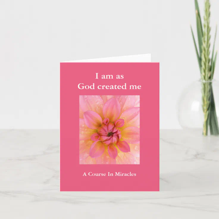 ACIM card - A Course In Miracles | Zazzle