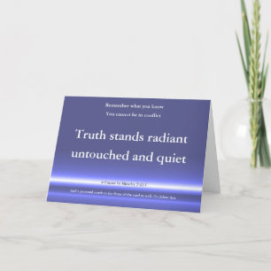 ACIM greetings card, I cannot be in conflict Card
