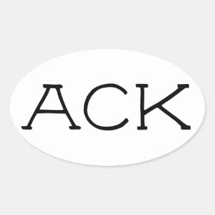 "ACK" Nantucket Sticker 2