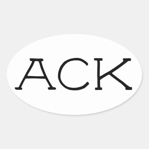 ACK Nantucket Sticker 2