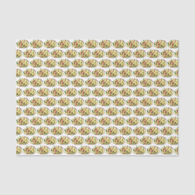 Ackee and Saltfish Cod Jamaican Caribbean Food Tissue Paper (Front)