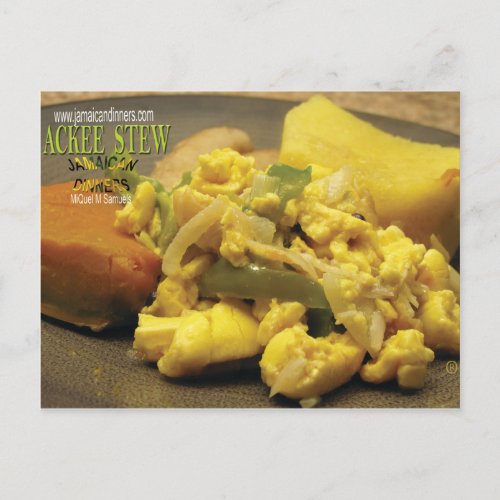 Ackee Fruit Stew Postcard