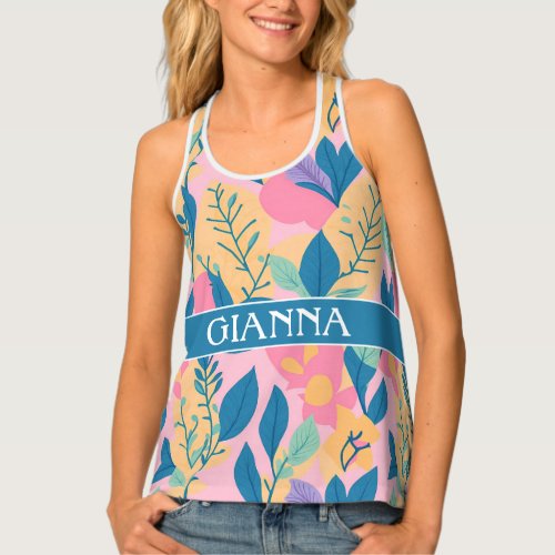 Ackie Monitor Pastel Colorful Personalized Pattern Tank Top