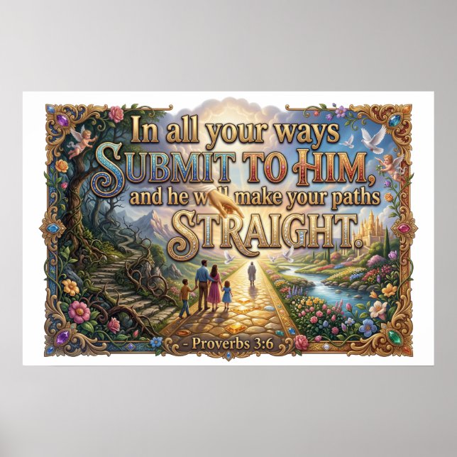 Acknowledge God In All Your Ways Always Poster (Front)