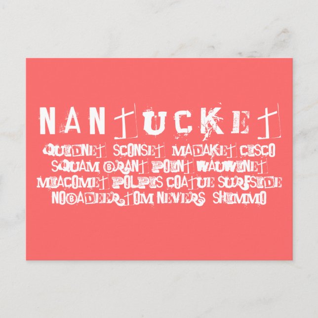 ACKnowledge Nantucket Places Postcard (Front)