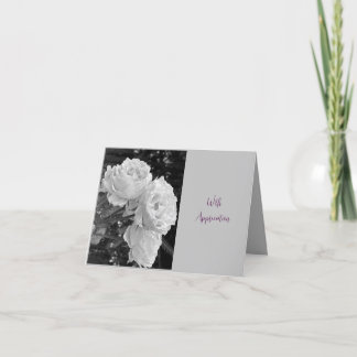 Acknowledgment condolences sympathy card