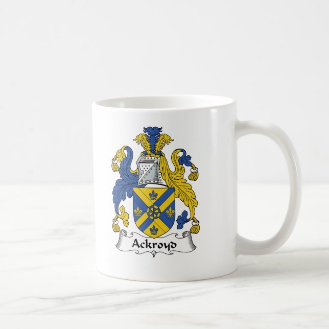 Ackroyd Family Crest Coffee Mug (Right)