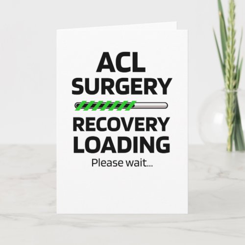 ACL Surgery Recovery  ACL Knee Surgery Survivor Card