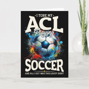 Acl Surgery Recovery, Knee Surgery Support Soccer Card