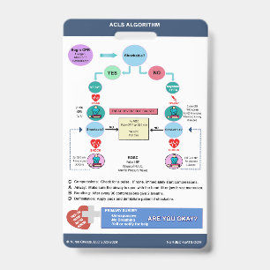 ACLS Algorithm by Nurse Cheats® Badge