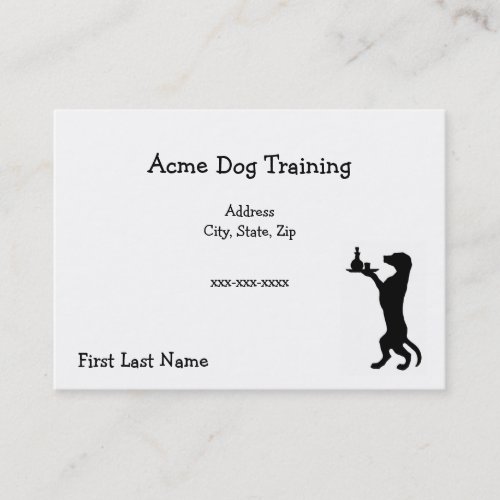 Acme Dog Training Business Cards