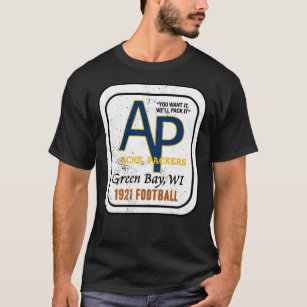 Zazzle Acme Packers Distressed Logo - Defunct Football TE T-Shirt, Men's, Size: Adult S, Black