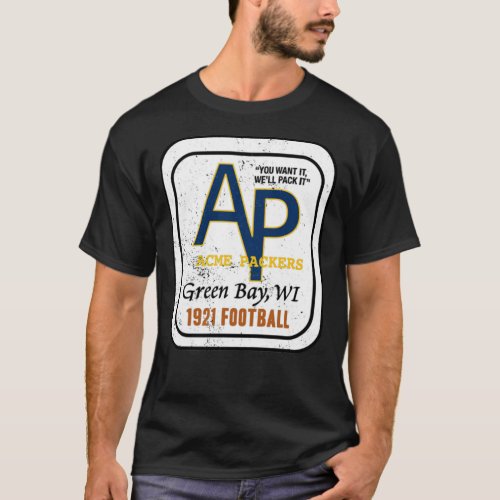 Acme Packers Distressed Logo _ Defunct Football Te T_Shirt