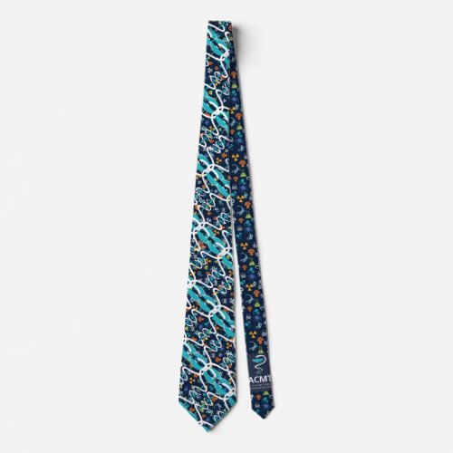 ACMT Abstract Tox Pattern Color Neck Tie