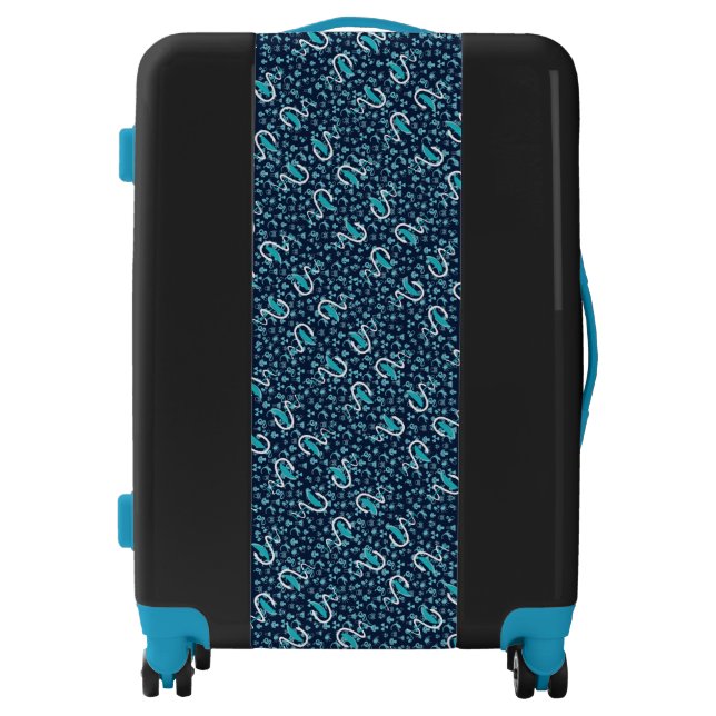 ACMT Blue/Aqua Tox Design Suitcase (Front)