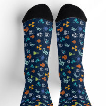 ACMT Tox Socks Colorful Poison Pattern