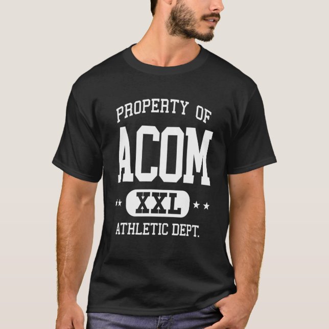 ACOM Retro Athletic Property Dept T-Shirt (Front)