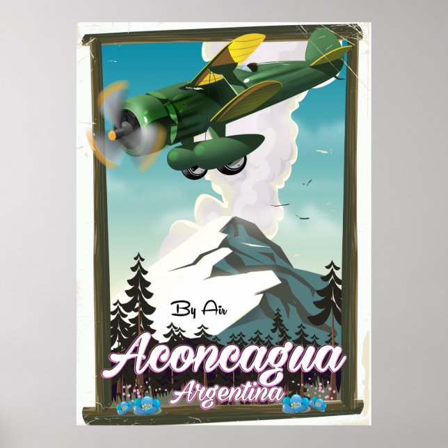 Aconcagua Argentina travel poster (Front)