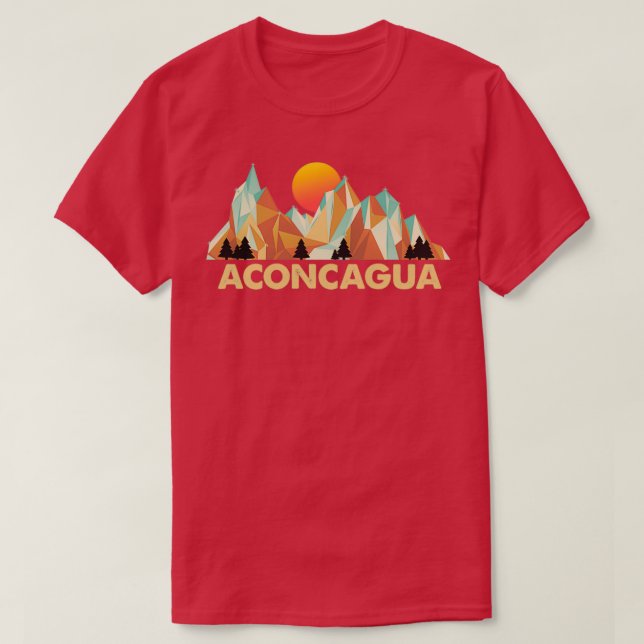 Aconcagua mountain climbing gift T-Shirt (Design Front)