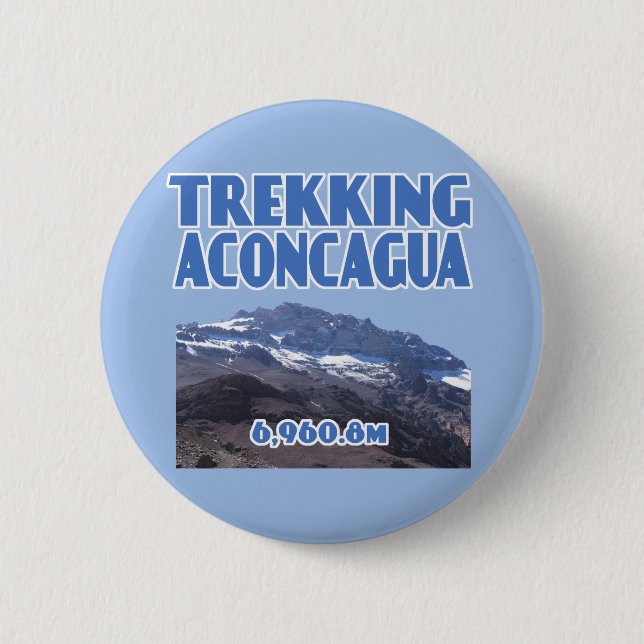 Aconcagua Mountain High Altitude Climbing Button (Front)