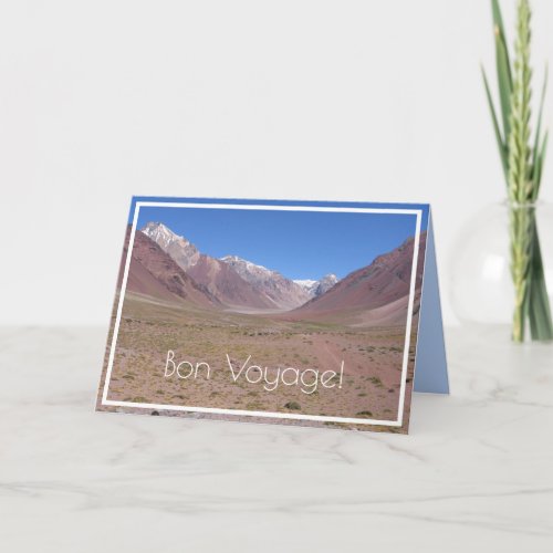 Aconcagua Provincial Park Bon Voyage Card