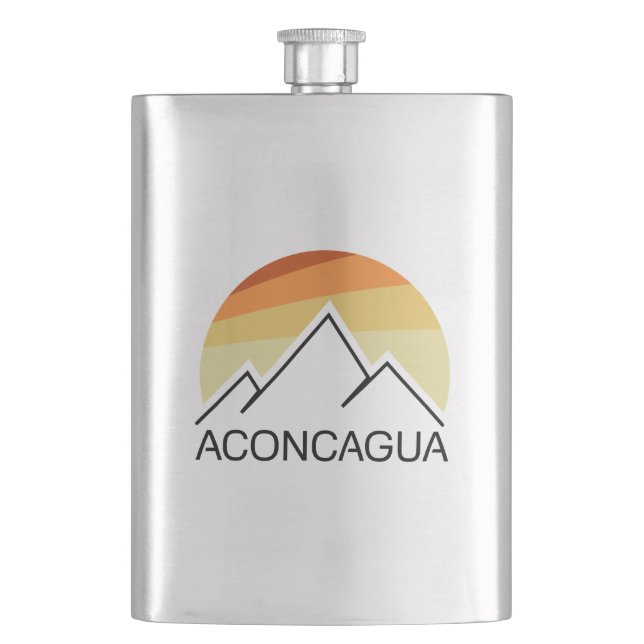 Aconcagua Retro Flask (Front)