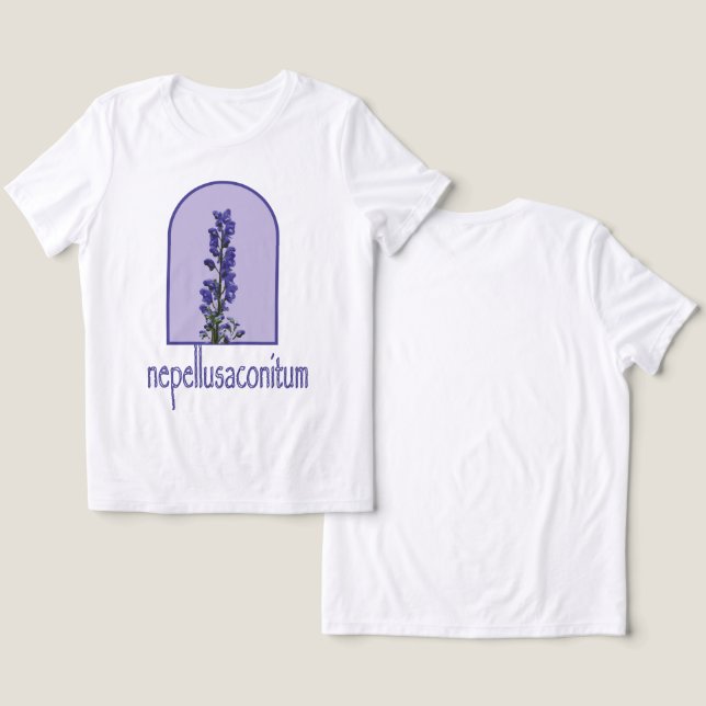 aconitum napellus  Tri-Blend shirt (Design Front & Back)