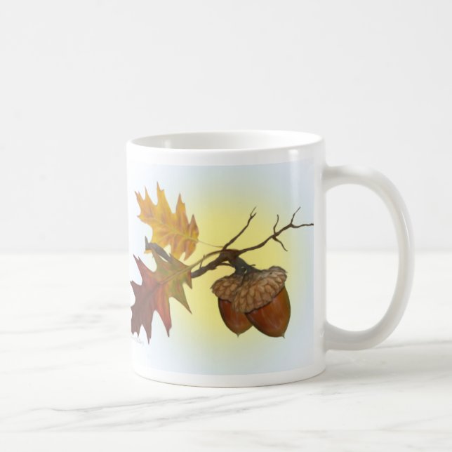 Acorn and Oak Leaves  Coffee Mug (Right)
