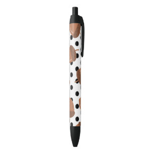 Acorn Black Dots Autumn Y2K Pattern Pen
