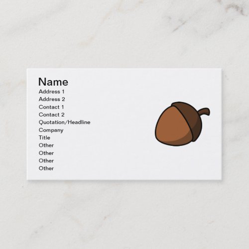 Acorn Business Card Template