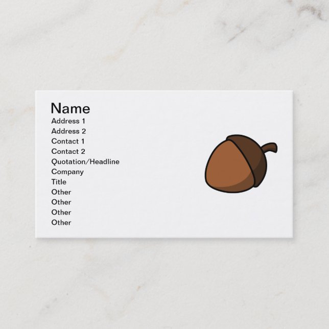 Acorn Business Card (Front)