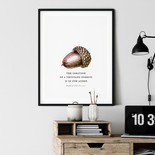 Acorn Customizable Quote Poster