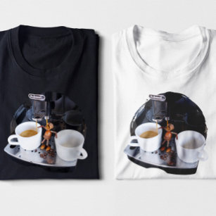 Acorn elf drinking coffee right from coffeemaker T-Shirt