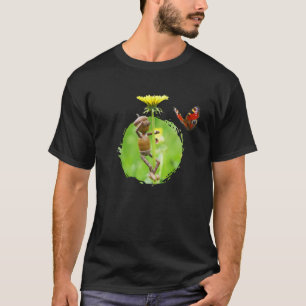Acorn elf with a butterfly on a dandelion T-Shirt
