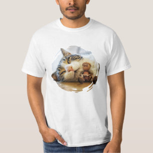 Acorn elf with a cat friend T-Shirt