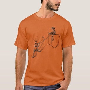 Acorn elves climbers on the t-shirt